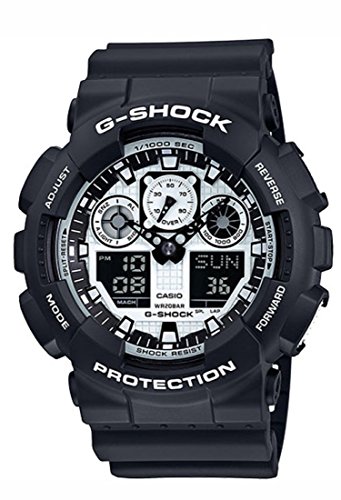 Casio G-Shock GA100BW-1A Montre à quartz en Casio G-Shock GA100BW-1A Montre à quartz en