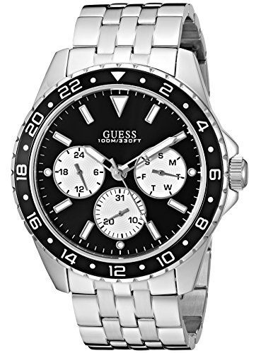 Montre GUESS en acier inoxydable multifonction analogique Montre GUESS en acier inoxydable multifonction analogique