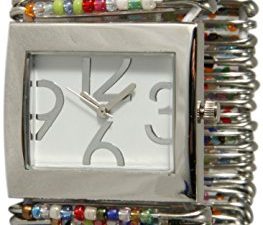 Montre épingles à nourrice avec perles et