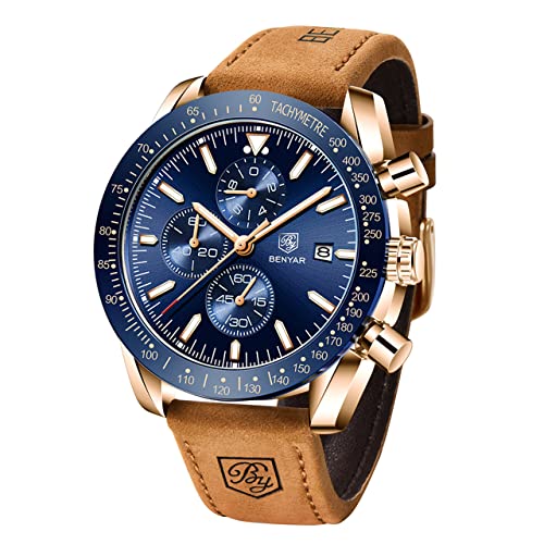 BENYAR Classique Mode Élégant Chronographe Montre Casual BENYAR Classique Mode Élégant Chronographe Montre Casual