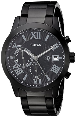 Montre-bracelet chronographe GUESS en acier inoxydable plaqué Montre-bracelet chronographe GUESS en acier inoxydable plaqué