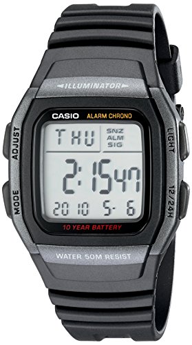 Casio W96H-1BV Montre numérique sport classique pour Casio W96H-1BV Montre numérique sport classique pour