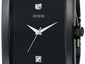 GUESS Mesh Black Ionic Plated Rectangular Diamond