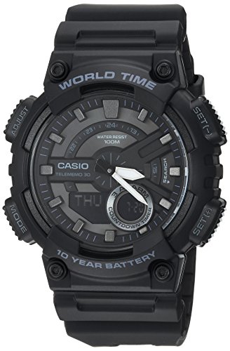 Casio pour homme AEQ-110W-1BVCF CLASSIC Affichage analogique-numérique Casio pour homme AEQ-110W-1BVCF CLASSIC Affichage analogique-numérique