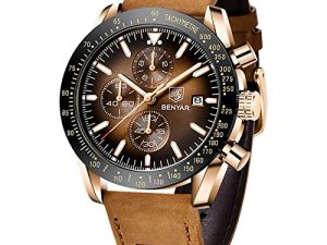 BENYAR Montres Homme Mouvement Quartz Chronographe Bracelet