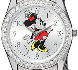 Montre à quartz analogique à paillettes rondes