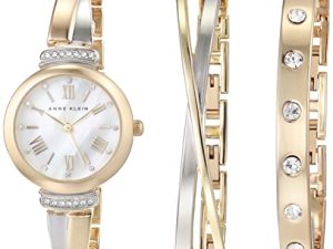 Anne Klein AK/2245 Ensemble de montres-bracelets accentuées