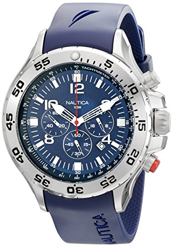 Nautica Montre à quartz en silicone pour Nautica Montre à quartz en silicone pour