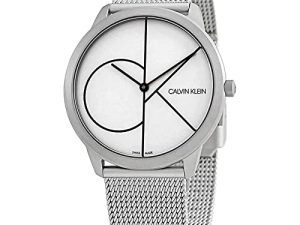 Calvin Klein Minimal Quartz Cadran Blanc Montre