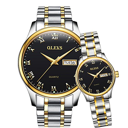 OLEVS Valentines Couple Paire Montres à Quartz OLEVS Valentines Couple Paire Montres à Quartz