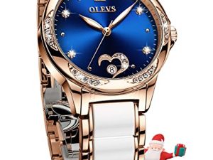 OLEVS montres automatiques pour femmes diamant or