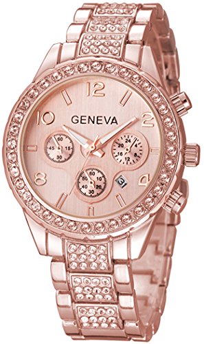 Montre à quartz unisexe de luxe pavée Montre à quartz unisexe de luxe pavée